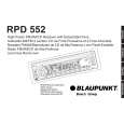 BLAUPUNKT RPD 552 Owners Manual