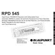 BLAUPUNKT RPD 545 Owners Manual
