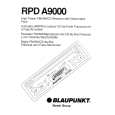 BLAUPUNKT RPDA9000 Owners Manual