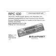 BLAUPUNKT RPC430 Owners Manual