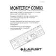 BLAUPUNKT MONTEREY CDM83 Owners Manual