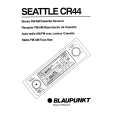 BLAUPUNKT SEATTLE CR44 Owners Manual