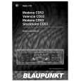 BLAUPUNKT VALENCIA CD52 Owners Manual