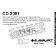 BLAUPUNKT CD 2001 Owners Manual
