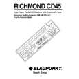 BLAUPUNKT RICHMOND CD45 Owners Manual