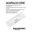 BLAUPUNKT ACAPULCO CR35 Owners Manual